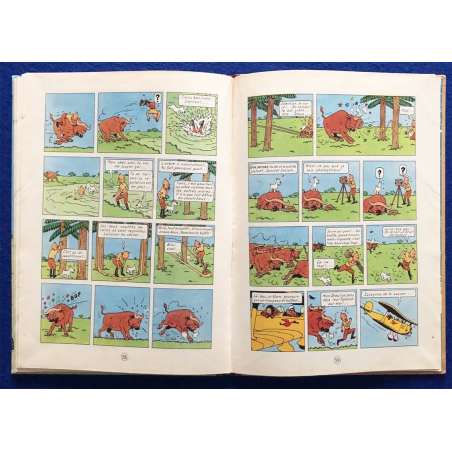 Tintin T.02 / Hergé / Tintin au Congo (B4) / C / Réédition / 1950
