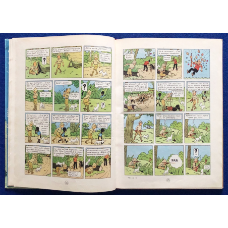 Tintin T.02 / Hergé / Tintin au Congo (B4) / C / Réédition / 1950