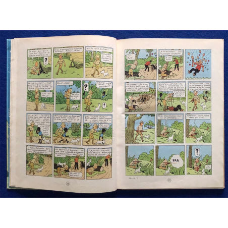 Tintin T.02 / Hergé / Tintin au Congo (B4) / C / Réédition / 1950