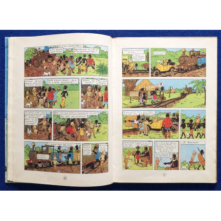 Tintin T.02 / Hergé / Tintin au Congo (B4) / C / Réédition / 1950