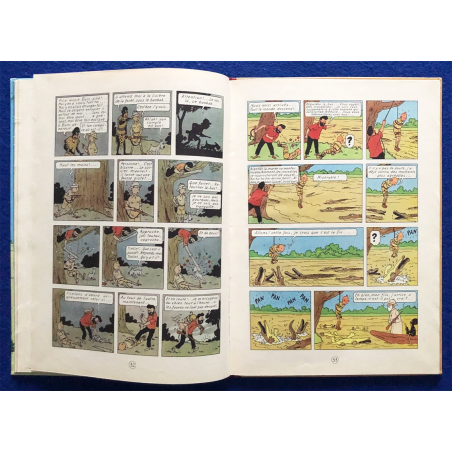 Tintin T.02 / Hergé / Tintin au Congo (B4) / C / Réédition / 1950