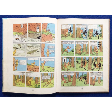 Tintin T.02 / Hergé / Tintin au Congo (B4) / C / Réédition / 1950