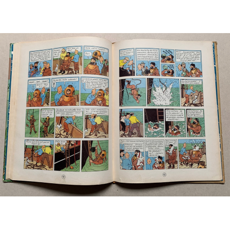 Tintin T.12 / Le Trésor de Rackham le Rouge (Médaillon bleu) / Hergé / 1952