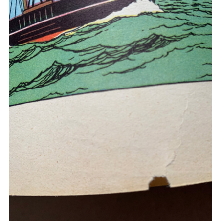 Tintin T.12 / Le Trésor de Rackham le Rouge (Médaillon bleu) / Hergé / 1952