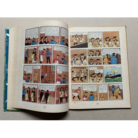 Tintin T.12 / Le Trésor de Rackham le Rouge (Médaillon bleu) / Hergé / 1952