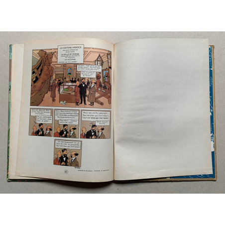 Tintin T.12 / Le Trésor de Rackham le Rouge (Médaillon bleu) / Hergé / 1952