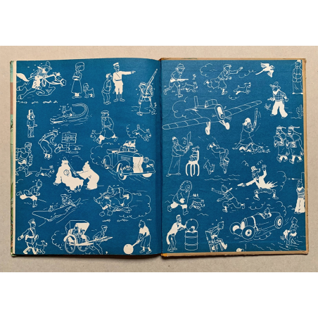 Tintin T.12 / Le Trésor de Rackham le Rouge (Médaillon bleu) / Hergé / 1952