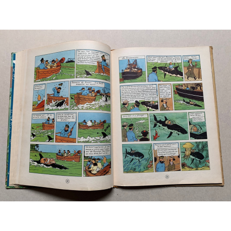 Tintin T.12 / Le Trésor de Rackham le Rouge (Médaillon bleu) / Hergé / 1952