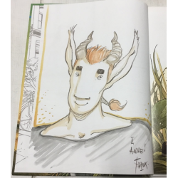 Broussaille T.05 / Un Faune sur l'épaule / Dédicace couleur Frank Pé / 2x C + coffret / 2 Album / Édition limitée / 2003
