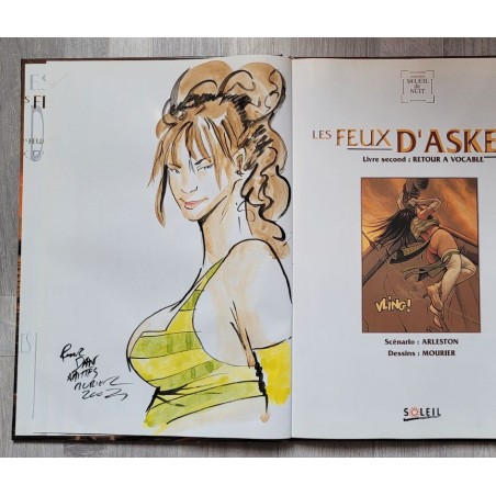 Les Feux d'Askell T.02 / Dédicace couleurs  JL Mourier / EO / 1994
