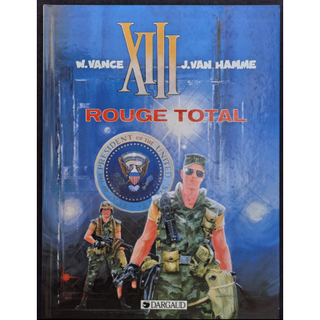 XIII T.05 / Rouge Total / Dédicace Vance / C / EO française / 1988