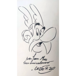 Astérix T.12 / Astérix aux Jeux Olympiques / Dédicace Uderzo / C / EO / 1968