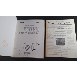 Les Cités obscures L'Archiviste + journal / Dédicace Schuiten / C / 1987