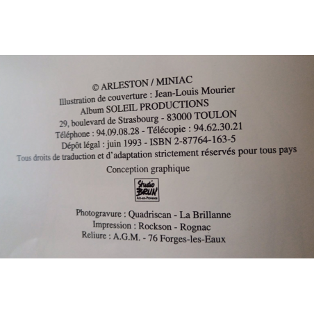 La Saga des Fils de Thulé T.01 / Dédicace Miniax & Arleston / C / EO / 1993