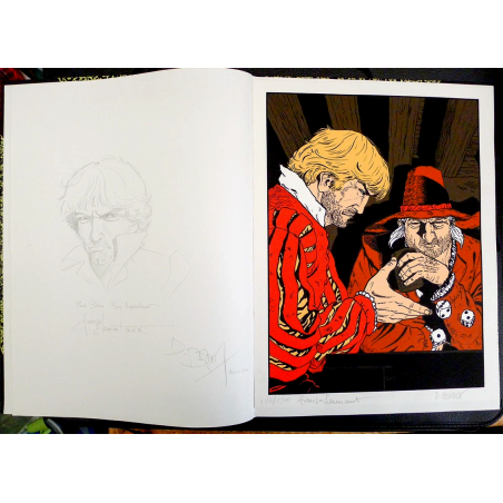 Les Chemins de Malefosse T.03 / Dédicace Dermaut / Frontispice / C / Édition limitée / 1985 / EO