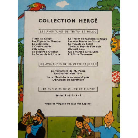 Tintin T.18 / L’Affaire Tournesol (B20) / Hergé / C / EO belge / 1956