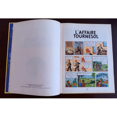 Tintin T.18 / L’Affaire Tournesol (B20) / Hergé / C / EO belge / 1956