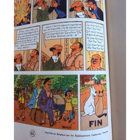 Tintin T.18 / L’Affaire Tournesol (B20) / Hergé / C / EO belge / 1956