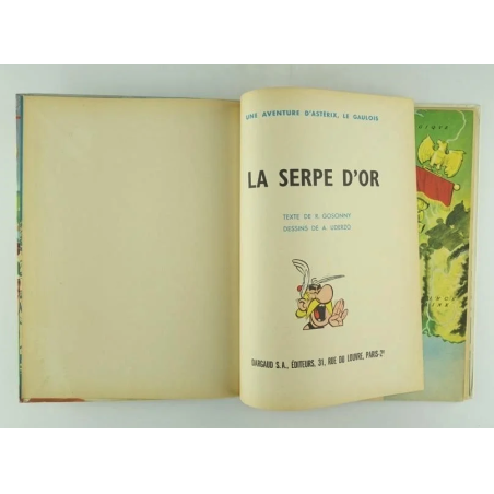 Astérix T.02 / La serpe d'or / Uderzo & Goscinny / EO Française / 1962