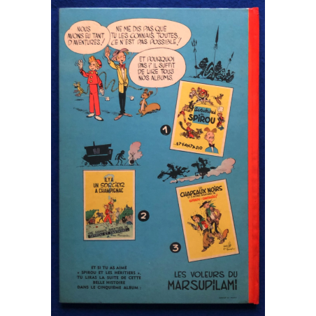Spirou et Fantasio T.04 / Spirou et les Héritiers / C / EO française - 1955