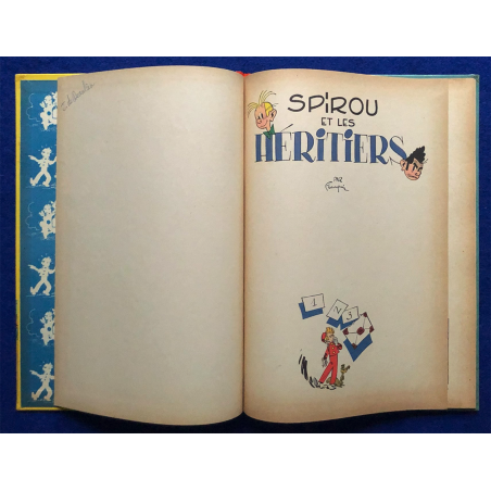 Spirou et Fantasio T.04 / Spirou et les Héritiers / C / EO française - 1955
