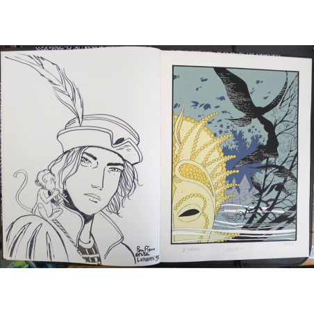 Ballade au bout du monde T.03 + frontispice / Dédicace Vicomte / C /  Édition limitée / 1985