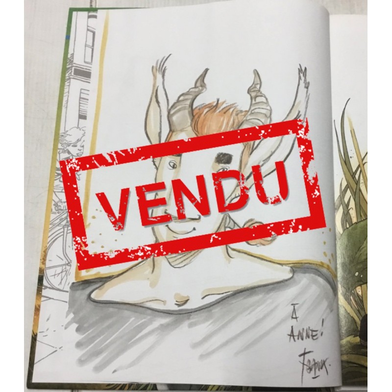 Broussaille T.05 / Un Faune sur l'épaule / Dédicace couleur Frank Pé / 2x C + coffret / 2 Album / Édition limitée / 2003