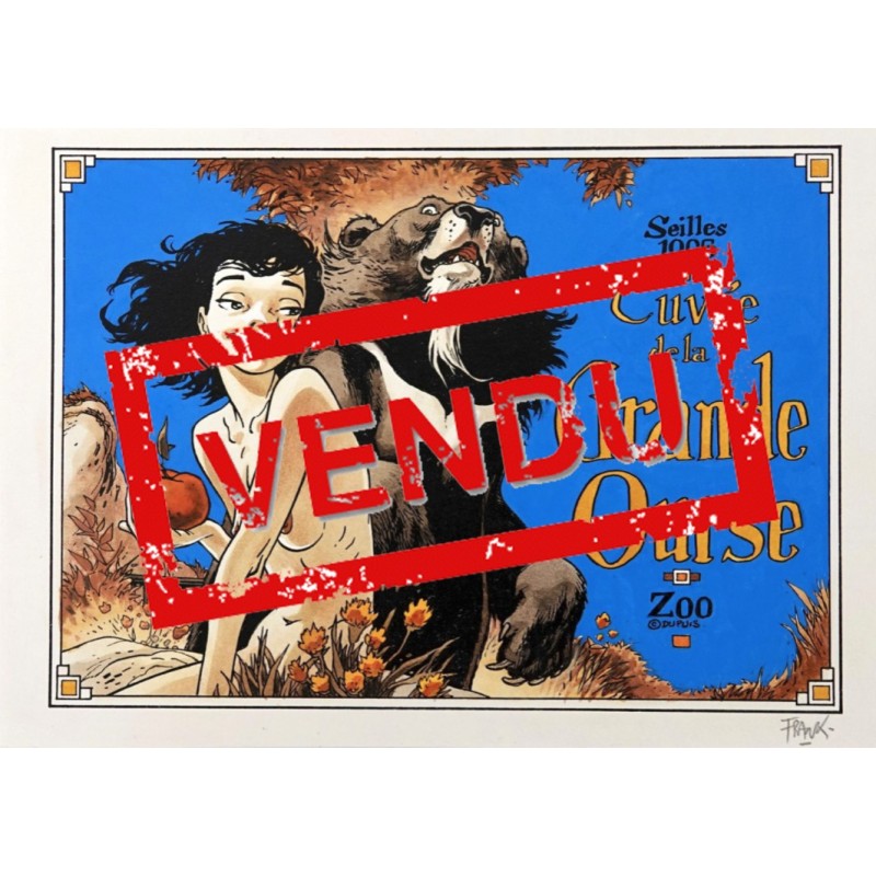 Mise en couleur originale Frank Pé / Seilles 1995 / Gouache & aquarelles