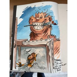 Troll de Troy "art brut" / Tirage limité noir et blanc / Dédicacé par Mourier