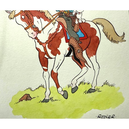 Dessin Original couleur Rodier / Format A4 21cm x 29,7 cm