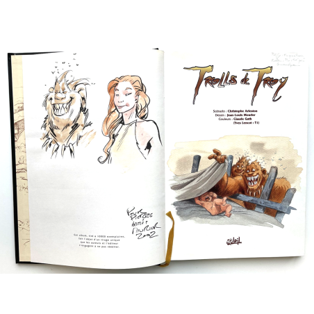 Trolls de Troy – Intégrale / Dédicace couleur Mourier / Emboitage / Édition limitée / 2002