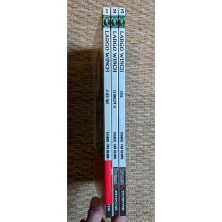 Largo Winch T.01 à T.03 + poster - 3x C + bandeau / 3 Albums / EO / 1990/1992