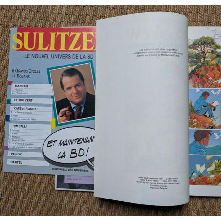 Largo Winch T.01 à T.03 + poster - 3x C + bandeau / 3 Albums / EO / 1990/1992