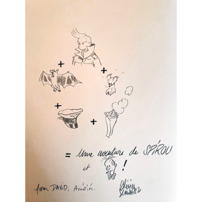 Spirou vu par... T.05 - Le Groom vert-de-gris / Dédicace Schwartz / EO / 2009