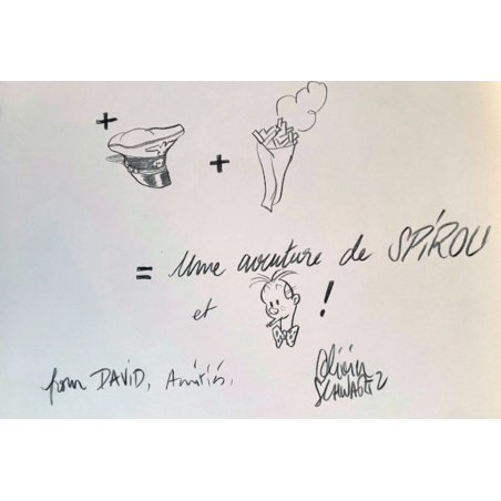 Spirou vu par... T.05 - Le Groom vert-de-gris / Dédicace Schwartz / EO / 2009