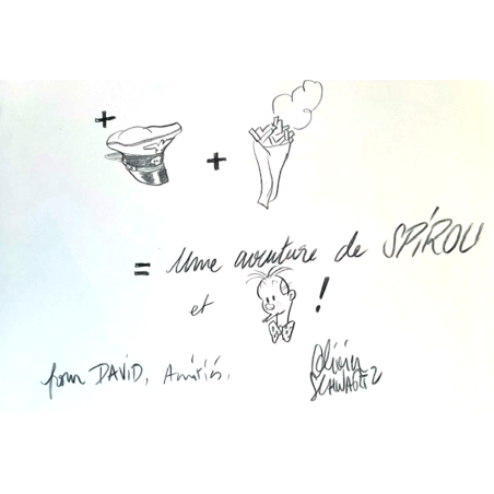 Spirou vu par... T.05 - Le Groom vert-de-gris / Dédicace Schwartz / EO / 2009