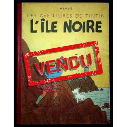 Tintin L'île noire A20 EO Couleur 1943  Première couleur 1943 du 7ème album Tintin "L'Ile Noire. A20 couverture, édition limité
