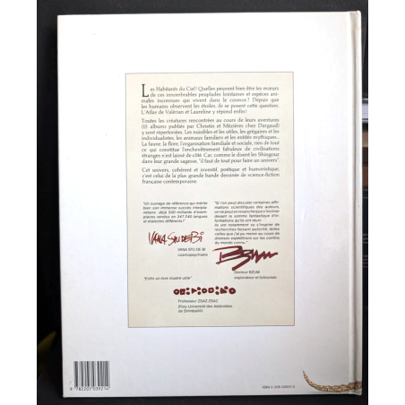 Valerian et Laureline / Les Habitants du Ciel T.01 + T.02 / Dédicace Méziere / EO / 1991/2000