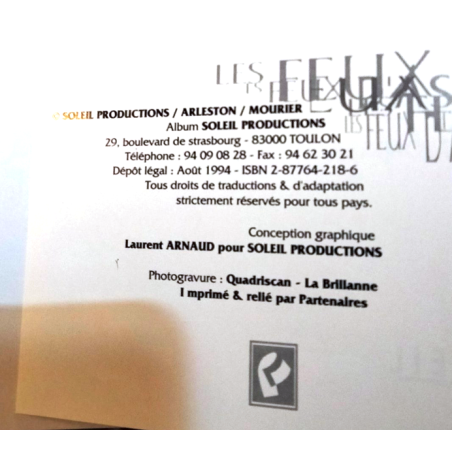 Les Feux d'Askell T.01 à T.03 / 3x dédicace Mourier / EO/Ré / 3 Albums / 1994/1995