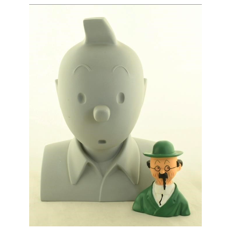 Buste Tintin inspiré du buste de Regout. Hauteur : 33 cm