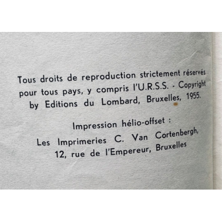 Blake & Mortimer T.04 / Le Mystère de la Grande Pyramide T.02 / C / EO / 1955