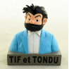 Lot de 3 bustes en résine Tif et Tondu (2014)