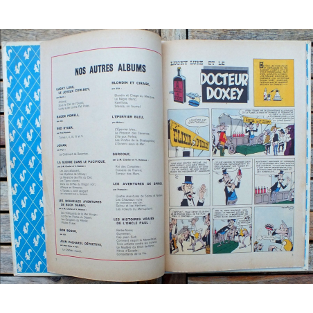 Lucky Luke T.07 / L'Élixir du Docteur Doxey / Morris / C / EO française / 1955