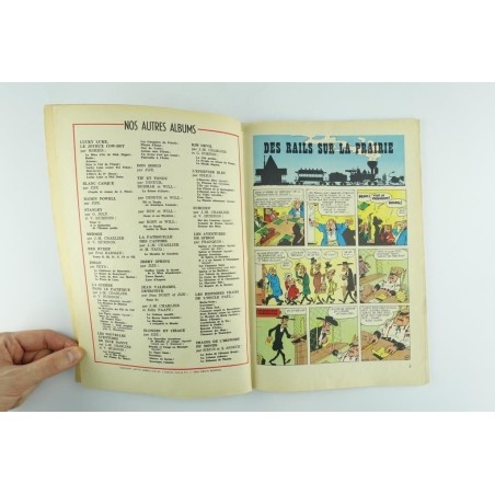 Lucky Luke T.09 / Des rails sur la prairie / Eo BE 1957 / Dupuis