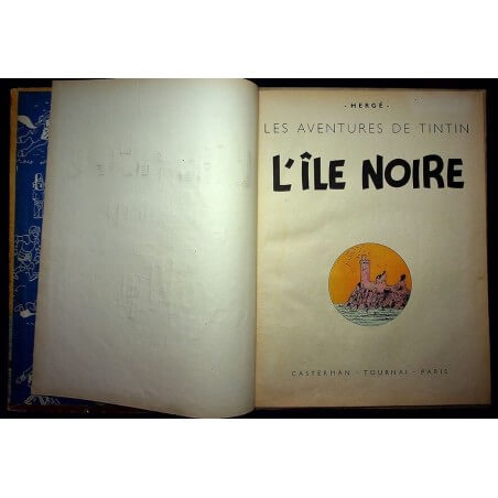 Tintin L'île noire A20 EO Couleur 1943
