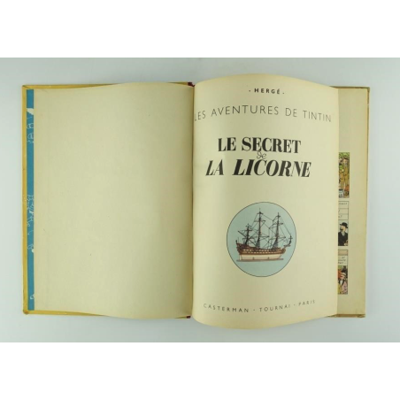 Tintin / Le secret de la Licorne / Hergé / 1947 / B1