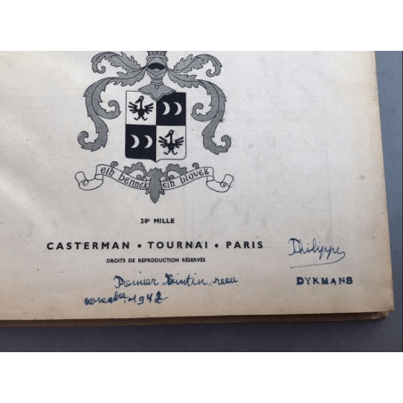 Tintin Le sceptre d'Ottokar