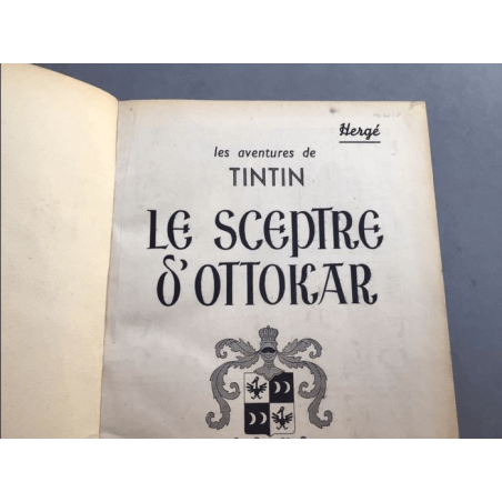 Tintin the scepter of Ottokar