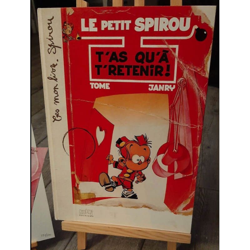 Le Petit Spirou T.08 / T'as qu'à t'retenir + ex-libris + calque / C / TT / 1999