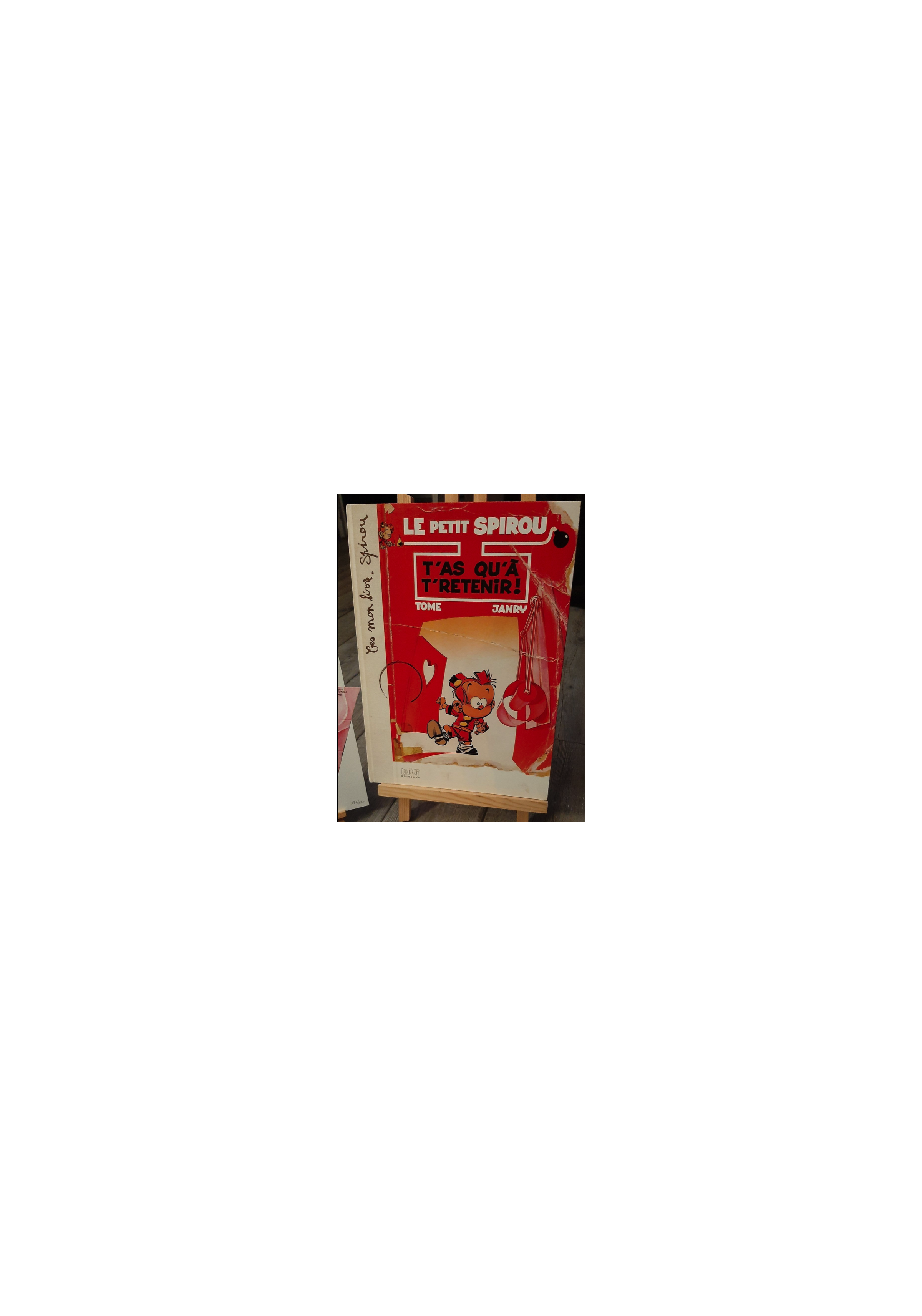 Le Petit Spirou T.08 / T'as qu'à t'retenir + ex-libris + calque / C / TT / 1999